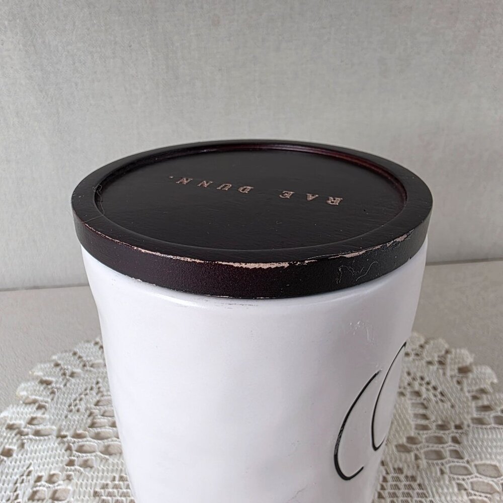 Rae Dunn Ceramic "Cozy" Mug With Black Lid 16 Oz Capacity White With Textured Fi - Picture 5 of 9
